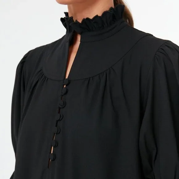 Pomander Place Selena Maxi Dress in Black Size XXS NWT - Picture 3 of 6